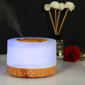 Difusor de Aroma con Aspecto de Madera YX317, Humidificador de 500 ml con Alimentación USB, Luz y Temporizador para Uso Doméstico - Product Image 4