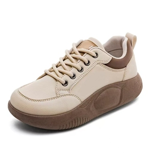 รองเท้าผ้าใบผู้หญิงรุ่นใหม่ ฤดูใบไม้ผลิ 2025 พื้นหนา เพิ่มความสูง พื้นนุ่ม รองเท้าคุณแม่ จัดส่งแบบดรอปชิปปิ้งข้ามประเทศ - Product Image 4