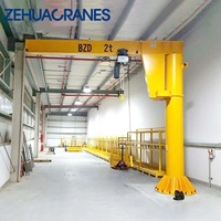 Grue à flèche montée sur colonne ZB-A robuste de 5 tonnes pour atelier de structure métallique
