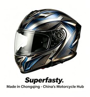 Casques de moto unisexes de luxe homologués ECE et certifiés DOT, équipement de conduite de qualité professionnelle, fabriqué en Chine