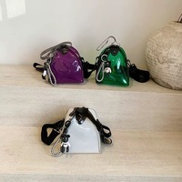 Neue Modische Damen-Jelly-Tasche mit Reißverschluss, Weiche PVC Wiederverwendbare Wasserdichte Ketten-Umhängetasche, Urlaubs- und Partygeschenk, Candy Bag