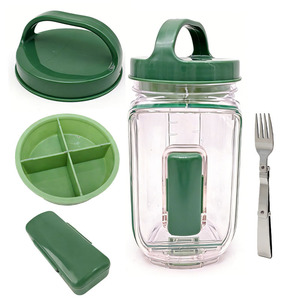 Nouveau design de pot à salade <span class=keywords><strong>pour</strong></span> l'extérieur, pot à salade Mason étanche, pot à salade amélioré avec ouverture latérale - Product Image 1