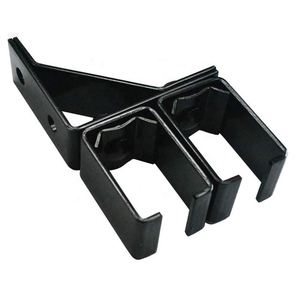 Kit de quincaillerie pour porte de grange coulissante extérieure WEKIS 6,6 pieds en acier/laiton, rail robuste noir pour chambre à coucher - Product Image 4