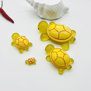 Accesorios de resina de tortuga luminosa de dibujos animados DIY Car Widgets Cute Little Turtle - Product Image 4