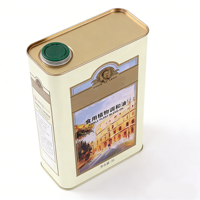 Boîte en métal personnalisée de 1L et 5L pour l'emballage d'huile d'olive de qualité alimentaire, boîte en métal pour aliments