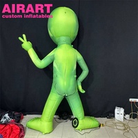 Monstre extraterrestre gonflable sur mesure pour toile de fond de scène de carnaval, personnage extraterrestre géant gonflable multi-tentacules sur pied