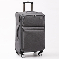 Ensemble de valises à roulettes en tissu américain, résistant aux rayures, design en cuir, pour marque de luxe