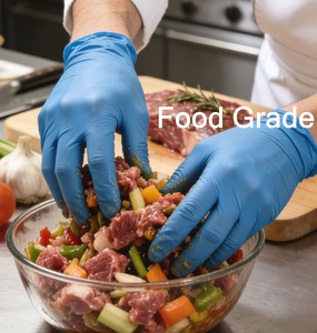 Gants en nitrile de qualité supérieure, sans poudre, à haute élasticité, adaptés aux aliments, pour usage domestique - Product Image 6