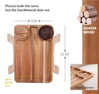 Plateau de canapé pliable en bois sculpté antidérapant, écologique et durable, pour téléphone et boissons, à un seul niveau, pour la maison - Vente en gros fabricant