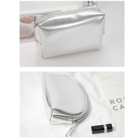 Grande capacité PU sac cosmétique ensemble voyage toilette stockage argent paillettes mignon maquillage pochette pour sac à main Portable organisateur