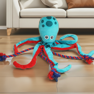 Juguetes para masticar de algodón, duraderos y flexibles, respetuosos con el medio ambiente, estilo moderno de dibujos animados casero para cachorros más pequeños, embalaje de cartón - Product Image 1