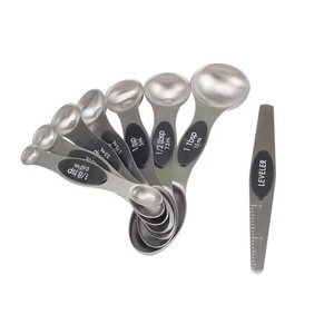 Wholesale 8 Pcs Stainless Steel Magnetic Measuring Tool Spoons <b>Set</b> For Kitchen <b>Baking</b> - Product Image 2