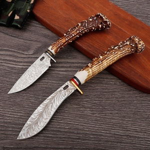 Couteau EDC d'extérieur à manche en plastique imitation os, personnalisable OEM, multifonctionnel, en acier inoxydable, pour jardinage, pointe tombante 2,5 mm - Product Image 4