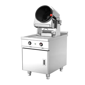 Интеллектуальный кухонный робот, автоматическая машина для приготовления пищи, ресторанная электрическая ротационная плита для Жареного Риса, кастрюля для жарки, 220 В