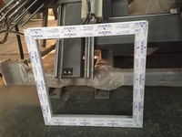 Soudeuse d'angle automatique standard en PVC à deux têtes pour cadre de fenêtre UPVC, machine à souder quatre coins