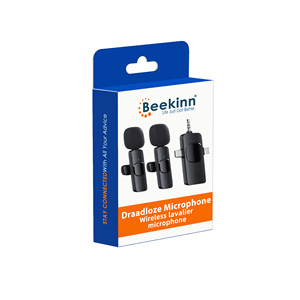 Chuyên nghiệp ve áo đa hướng 3 trong 1 USB-C giảm tiếng ồn mini không dây Lavalier Micro lavalier không dây Para - Product Image 1