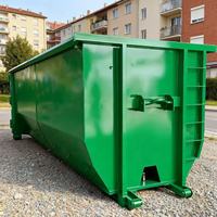 Conteneur de déchets à crochet de 30 mètres cubes, durable, pour le recyclage des déchets, déchets extérieurs, construction, benne à ordures