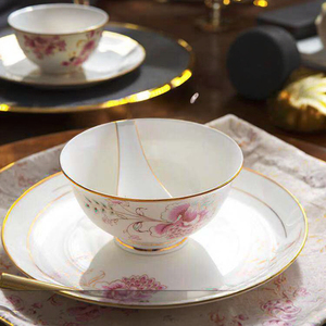 70pcs Minimalist Classic Bone China Dinnerware <b>Sets</b> Eco-Friendly Porcelain Plate Home Stocked Ceramic Dining <b>Set</b> - Product Image 4