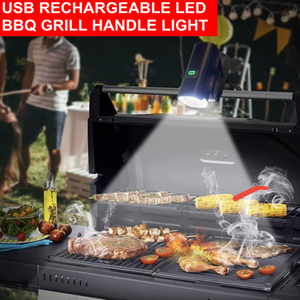 Ультра яркий светодиодный барбекю аксессуары для гриля Ручка Свет USB Перезаряжаемый фонарь для барбекю свет водостойкий уличный гриль - Product Image 4