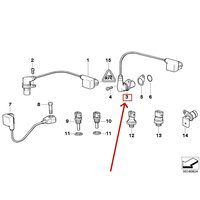 12141435352 12141438083 12147539166 Sensor Posisi Camshaft Knalpot untuk BMW 5er Touring E39 540i Sensor Posisi Mesin