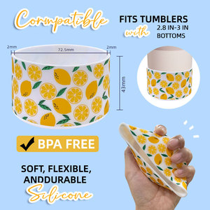 40oz Tumbler Bumper chai nước tay áo Bìa in nhiệt Silicone khởi động với Anti-Slip Bumper cho uống - Product Image 4