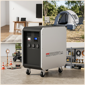 Générateur solaire 10000W, station d'alimentation portable, LiFePO4, charge rapide AC, prises multiples, maison, extérieur, camping, urgence, hors réseau - Product Image 2