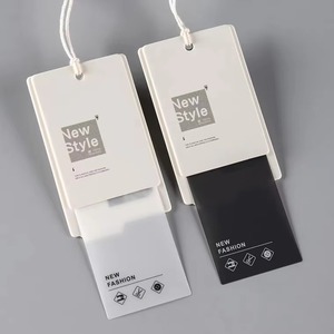 Custom Eco-Friendly Embossed Luxury Paper Hang Tag Fashion-Forward Design with Logo for Garments Clothes Labels - Product Image 1