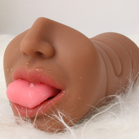 Realistico gola profonda maschio silicone masturbadores masculinos giocattoli del sesso per gli uomini artificiale Vagina bocca anale erotico sesso orale uomini