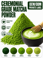 Poudre de thé vert en gros, OEM, marque privée, Matcha, fournisseur d'emballages personnalisés pour les marques de thé et les importateurs