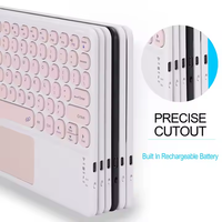 Keyboard Mini Portabel Nirkabel Laris Manis Dengan Touchpad