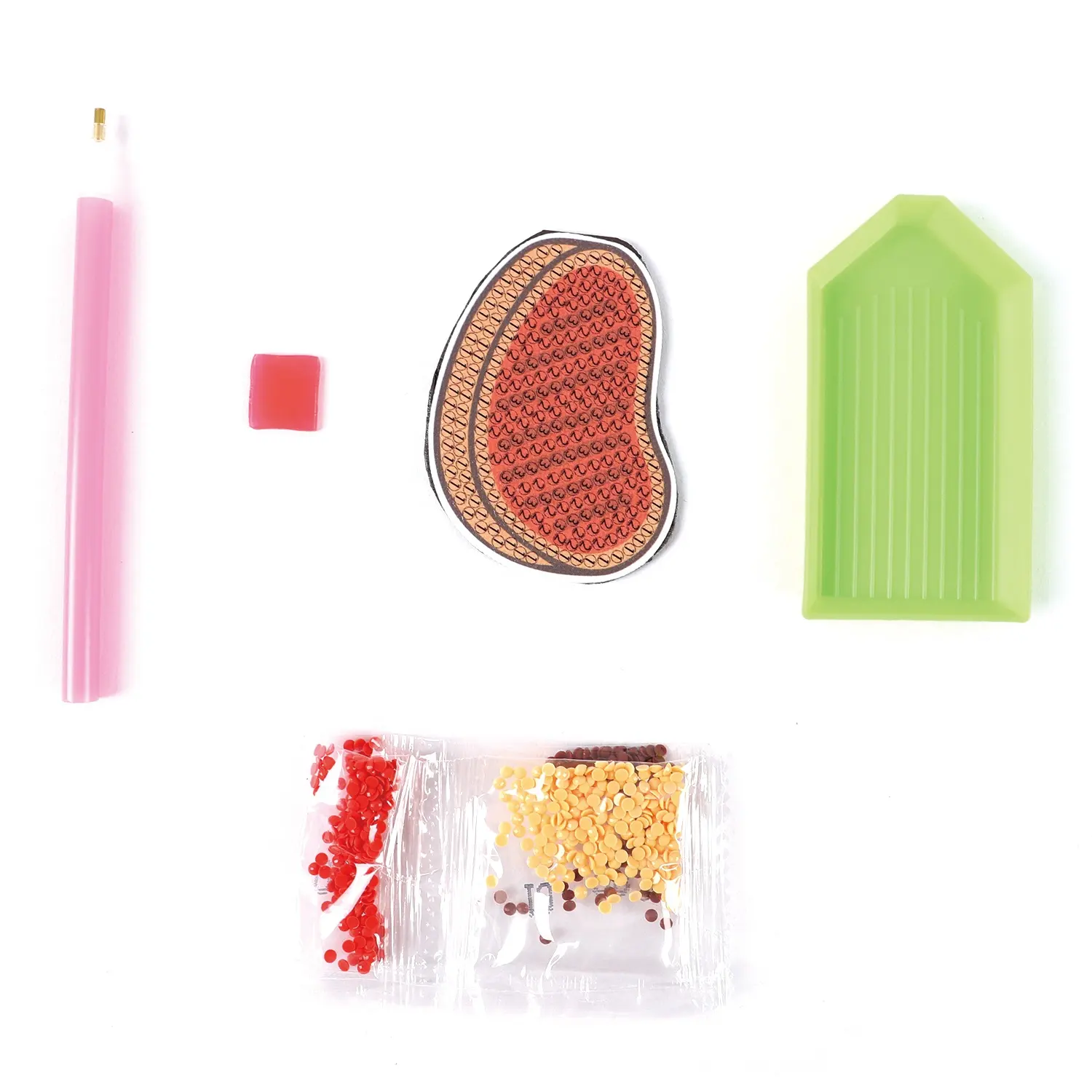 Mainan dapur buatan tangan DIY 3D barang baru kit pendidikan anak magnet kulkas cat berlian Steak magnet kulkas jakarta