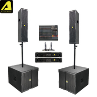 Sistema de Sonido ACTPRO, Altavoces Activos de Columna, Soporte de Pared y de Pie, para Interiores, Negro/Blanco, D5+KA12A Profesional con Micrófono