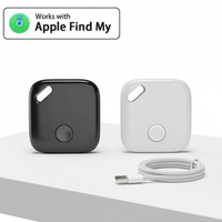 Traceur GPS intelligent rechargeable USB-C MFi pour AirTag, localisateur de clés, de portefeuille, de bagages, de vélo, pour chats et chiens, compatible avec la fonction Localiser mon appareil