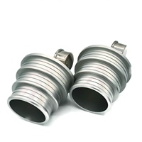 CAC Boost Taster Original (4" 3.5" 3") en Acier Spécial avec Rainures et Billes Antidérapantes - Régulateur 150 PSI avec Tuyau d'Extension de 5' Noir Marque OXVITO