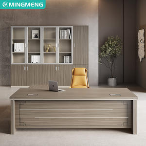 Bureau et chaise de direction modernes pour cadre supérieur, ensemble bureau et chaise de patron, bureau simple pour une personne - Product Image 1