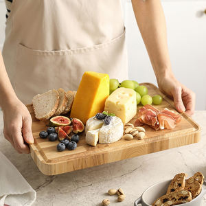 Xinzuo เขียงไม้แอชธรรมชาติใหม่แผ่นไม้ระบายน้ำร่องดีไซน์ไร้รอยต่อเย็บไร้รอยต่อกันลื่นบล็อกสับในครัวแบบย้อนกลับได้ - Product Image 5