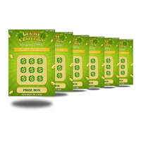 Impression personnalisée de cartes à gratter pour loterie, billets de loterie à gratter en papier couché, billets de tombola gagnants pour jeux de hasard