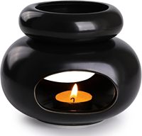 Brûleur de cire fondue en céramique, diffuseur d'arômes, porte-bougie chauffe-plat pour aromathérapie, décoration parfumée pour la maison et la chambre