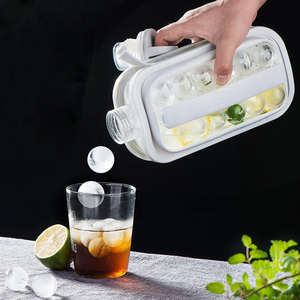 Botella Portátil para Cubos de Hielo 2 en 1, Molde de Silicona para Hacer Bolas de Hielo, Reutilizable y Ecológico, para Cocina, Hogar y Viajes - Product Image 2