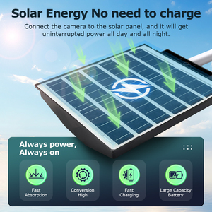 Telecamera di Sicurezza SECTEC 6MP a Energia Solare, 25W, Zoom 20X, <span class=keywords><strong>LED</strong></span> a Infrarossi, Tracciamento Automatico, Scheda SIM 4G - Product Image 4