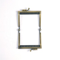 Grosir Bingkai Dompet Jahit Model Kiss Lock Logam Antik Warna Tembaga Poles & Berlapis Elektro 7.6*6.5cm Tersedia
