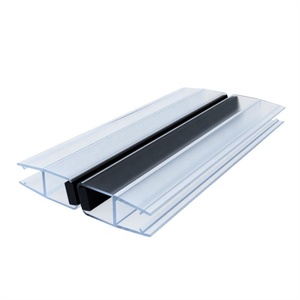 Frameless Shower Glass Door Sweep Seal Strip Extruded <strong>Rubber</strong> <strong>Plastic</strong> with Cutting Processing Service - Product Image 2