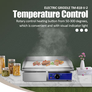 Plaque chauffante électrique en acier inoxydable multifonctionnelle commerciale en acier inoxydable Steak Hambugers - Product Image 3