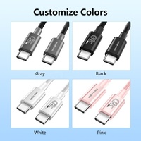 Cable USB-C de Carga y Datos OEM de 240W 8K 60Hz con Transferencia de Datos de 80G, Compatible con Thunderbolt 5