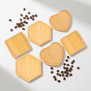 Multi-use Natural Bamboo <b>Coasters</b> Mini Jewelry Tray Non-slip <b>Drink</b> <b>Coaster</b> Home Vanity Decor Wedding Traditional Customizable - Product Image 2