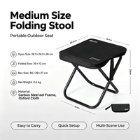 Chaise pliante de camping moderne, compacte, portable, légère et robuste pour une utilisation en extérieur, plage, pique-nique, parc - Sac de transport inclus