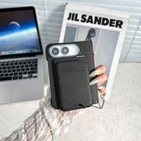 Étui magnétique pour iPhone 18 Duo avec porte-cartes, pochette et rabat anti-chute