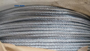 Chất Lượng Cao Nhà Máy Carbon Thép Mạ Kẽm Dây Thép Dây Tráng PVC PE Màu 4x31ws 6x12 + 7fc Hàng Rào Dây - Product Image 3