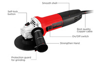 Meuleuse d'angle électrique 900W 125MM pour la découpe des métaux, mini-outil portable haute efficacité à prix abordable, vente en gros