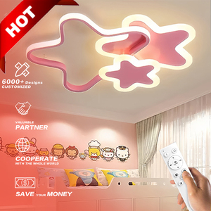 Lámpara de techo LED blanca moderna con nubes de dibujos animados estrellas Diseño Interior creativo para dormitorios de niños sala de estar cubierta acrílica - Product Image 2